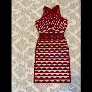 Herve Leger racer front : racer back dress